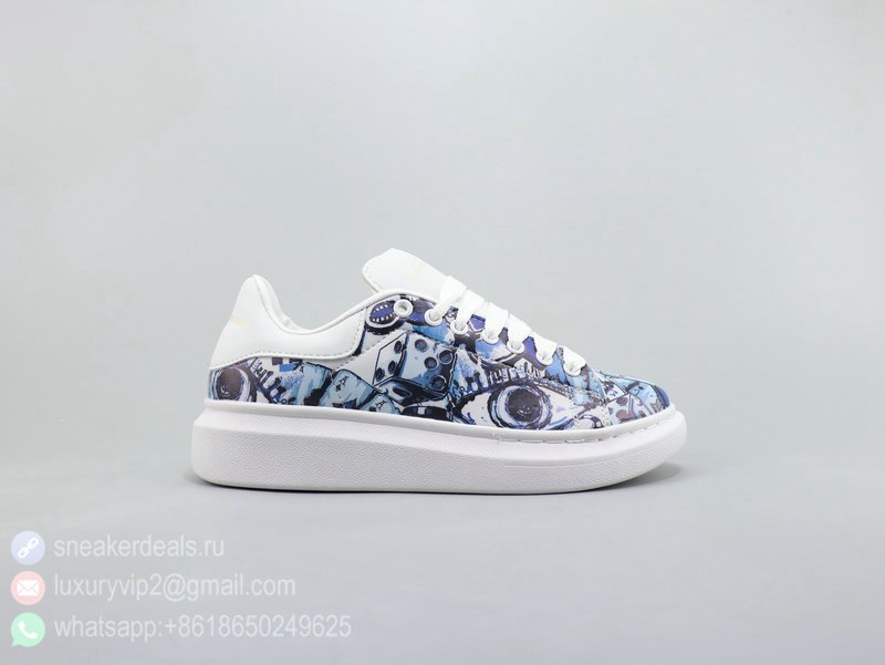 Alexander McQueen Sole Unisex Sneakers 2019 Graffiti Blue